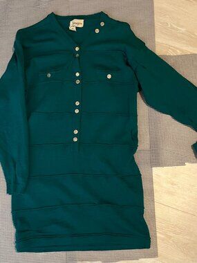 Vintage Neiman Marcus Women's 100% merino wool sweater-dress